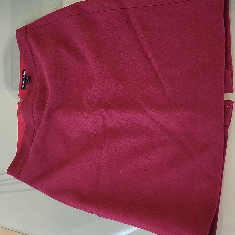 JCrew , wool pencil skirt,  maroon, size 2